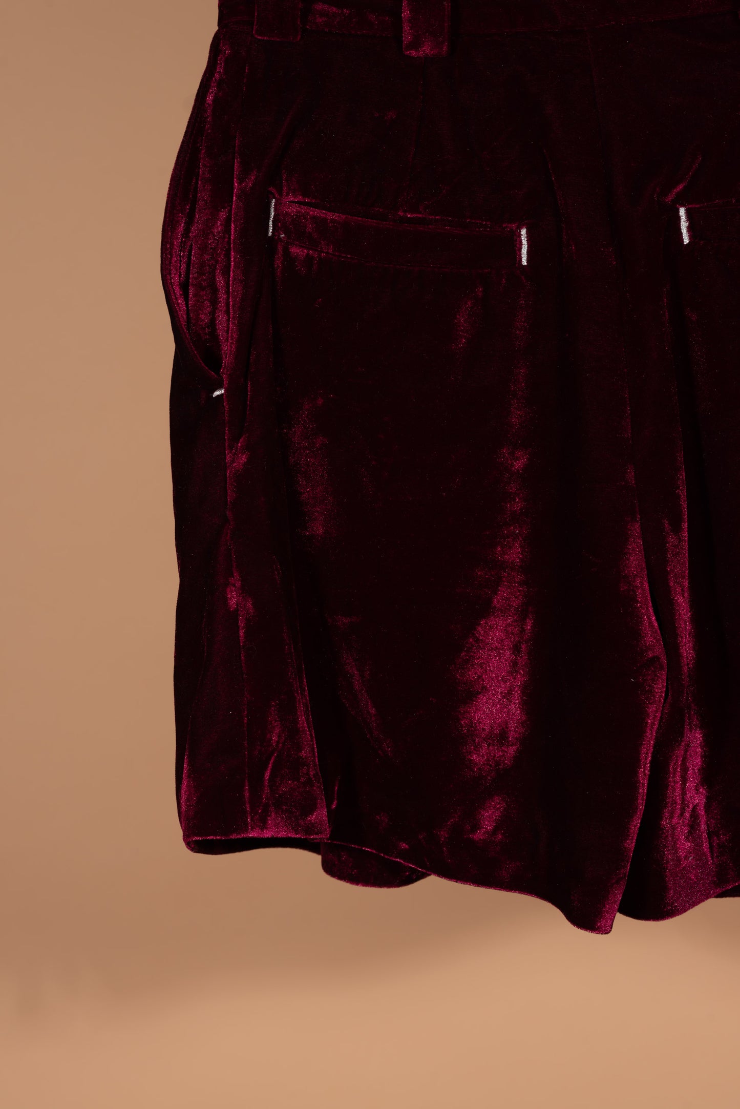 Velour Shorts (Mulberry)
