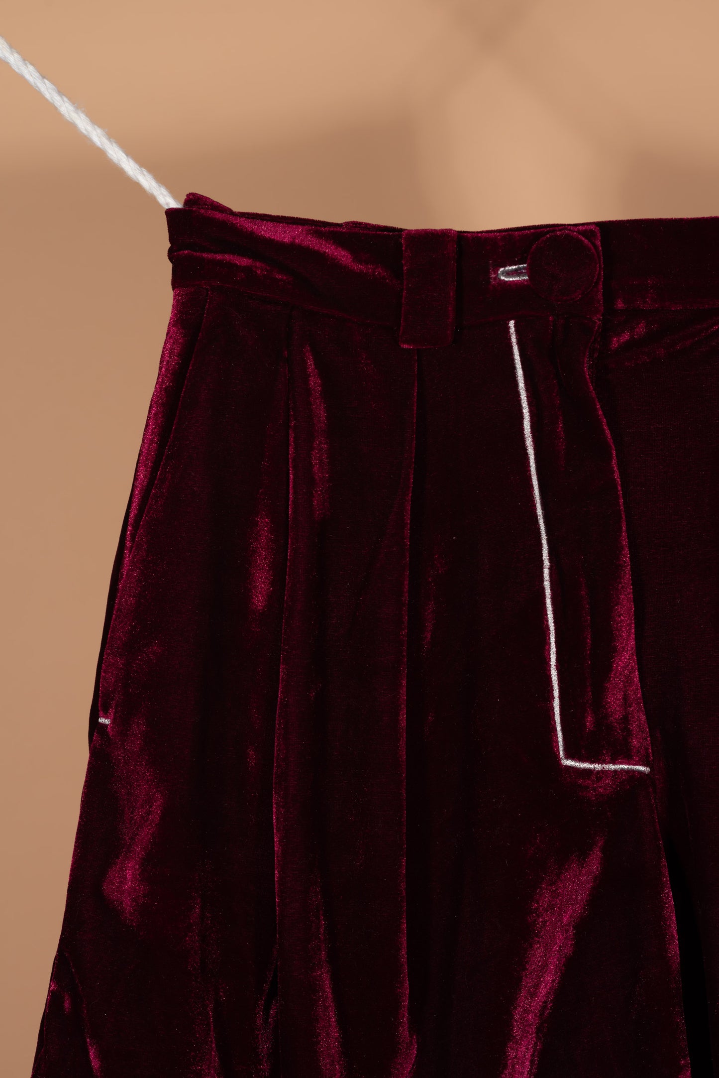Velour Shorts (Mulberry)
