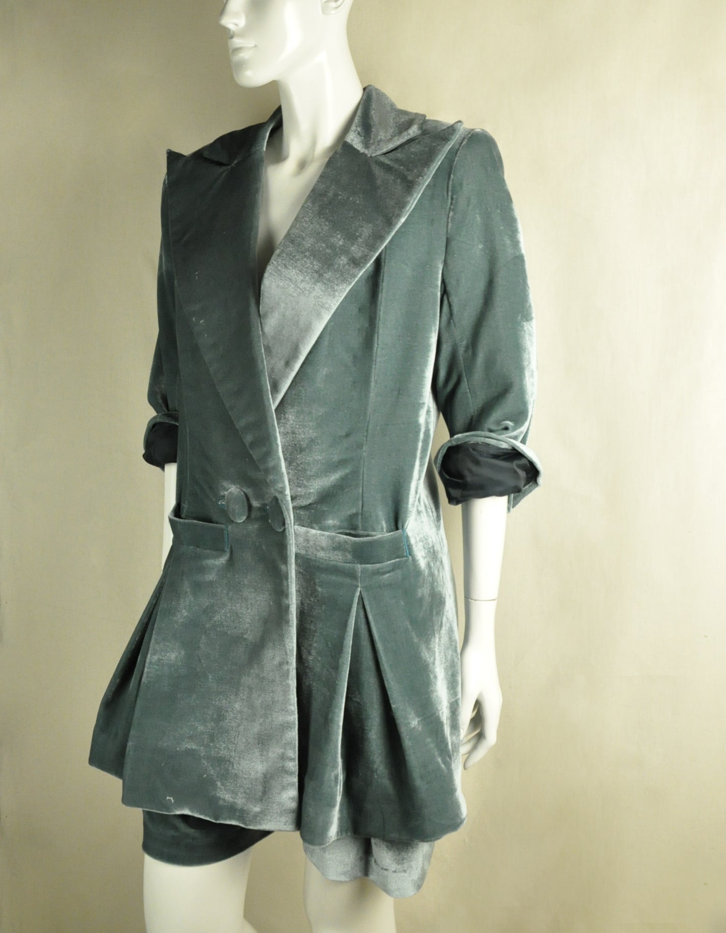 Velour Coat (Moss)